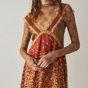 Free People East Willow Trapeze Slip L